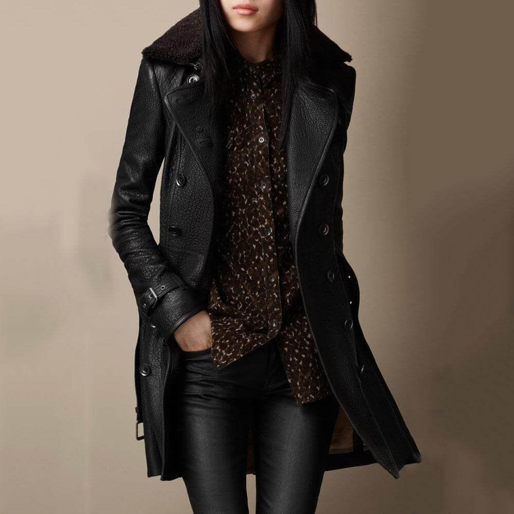 Alice - Faux Leather Motorcycle Jacket
