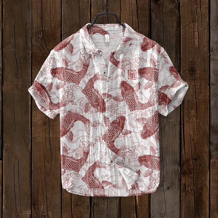 Men Casual Shirt with Fishing Print | Nico