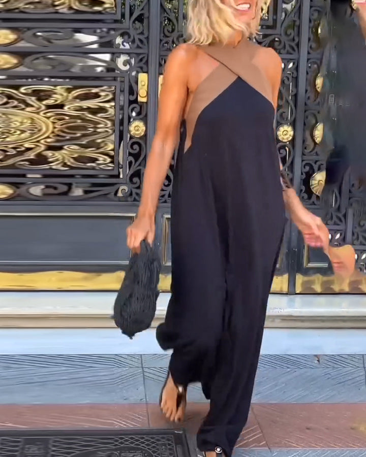 Aria - Classy Cross-Border Ankle-Length Dress