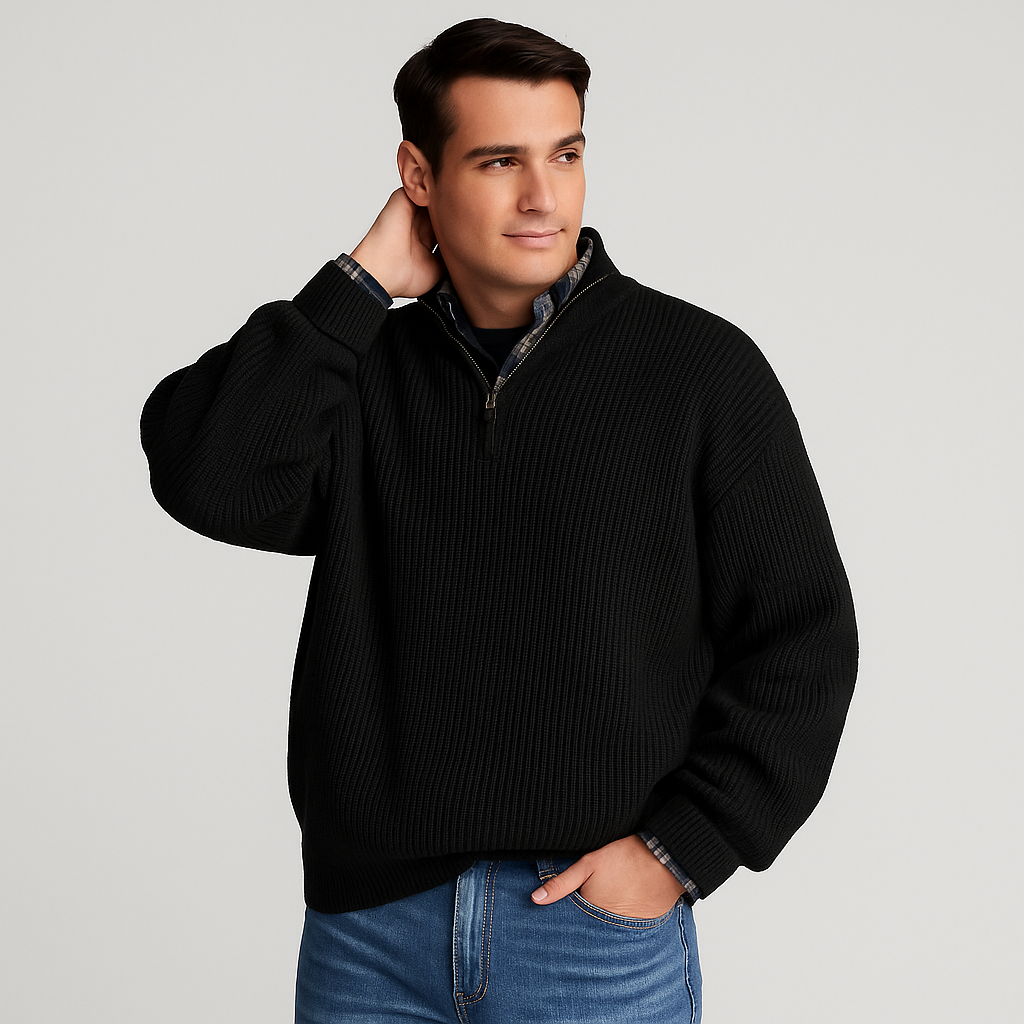 Men’s Classic Wool Blend Sweater | Asherick