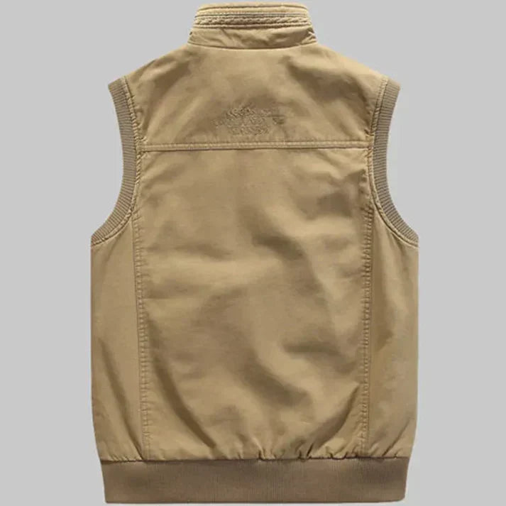 Men's Utility Vest Black Polyester | Steffen