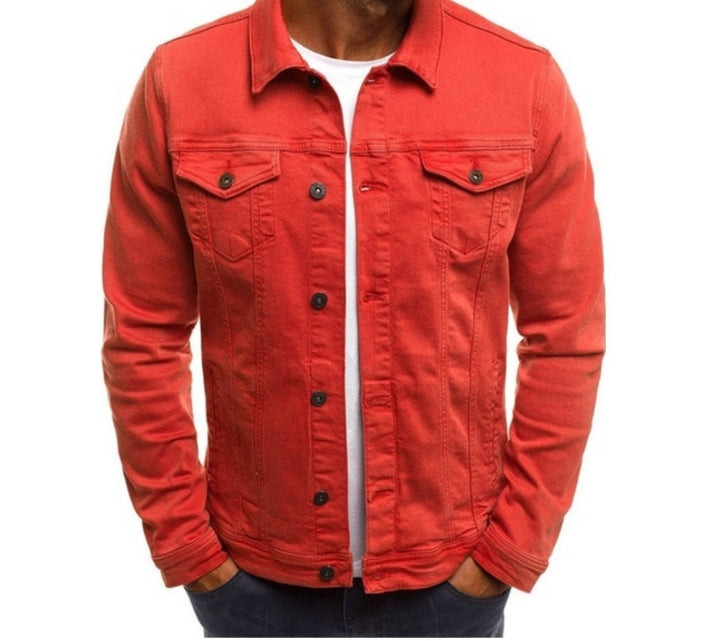 Men White Denim Jacket | Elias