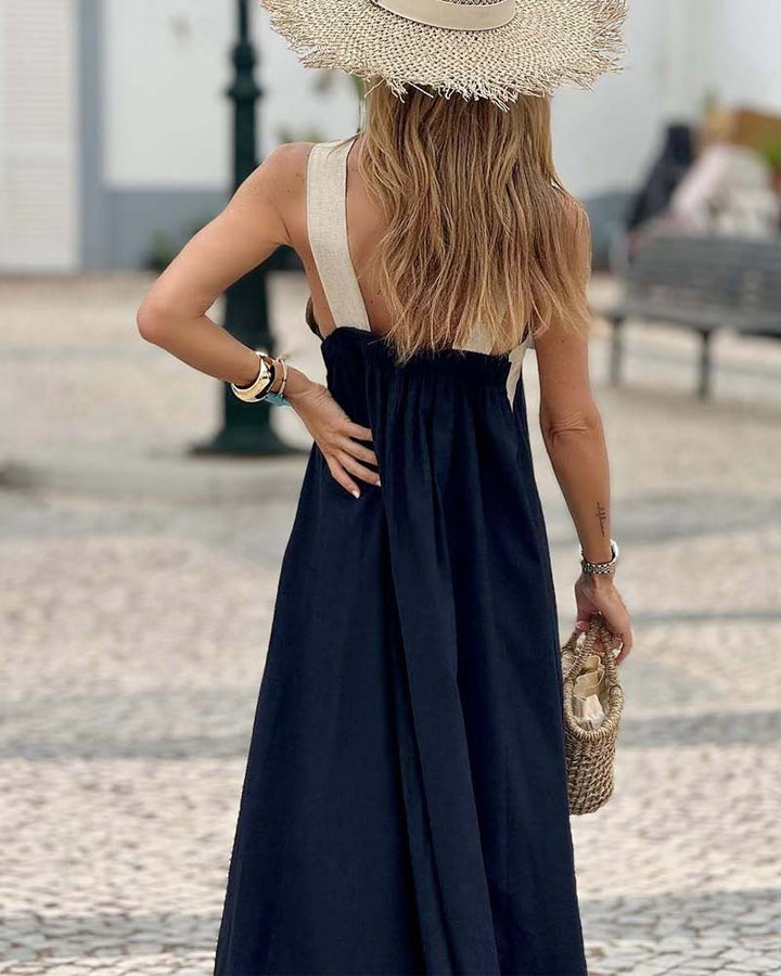 Aria - Classy Cross-Border Ankle-Length Dress