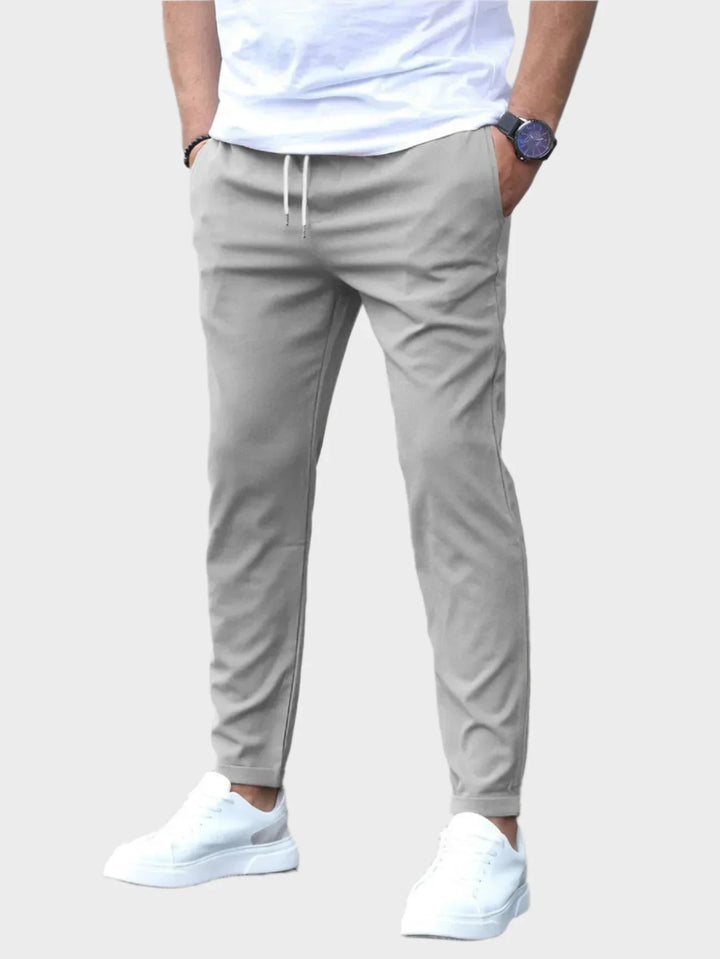 Men Modern Tapered Stretch Trousers | Enzo
