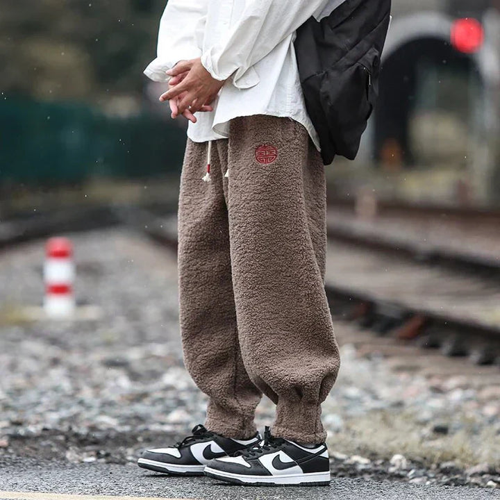 Men Sherpa Jogger Sweatpants | Lucian