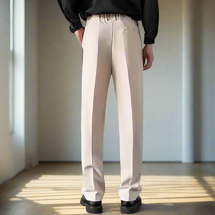 Men Classic Fit Pleated Pants | Salvetti