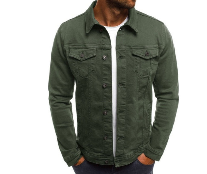 Men White Denim Jacket | Elias