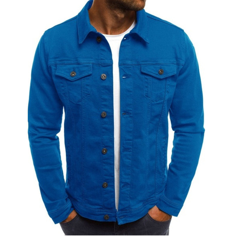 Men White Denim Jacket | Elias