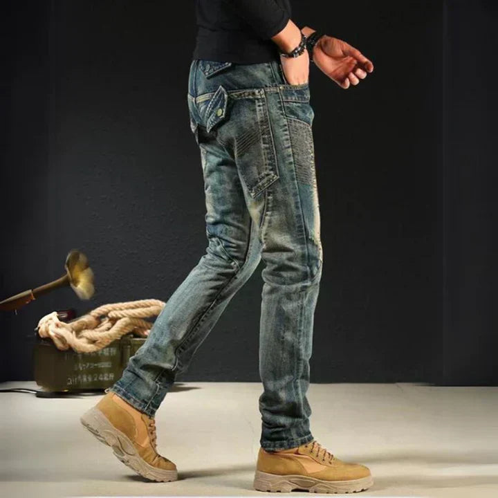 Men Vintage Denim Pants | Dako