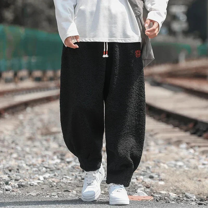 Men Sherpa Jogger Sweatpants | Lucian