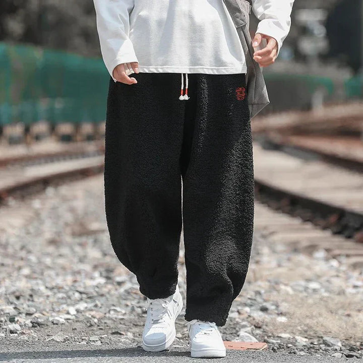 Men Sherpa Jogger Sweatpants | Lucian
