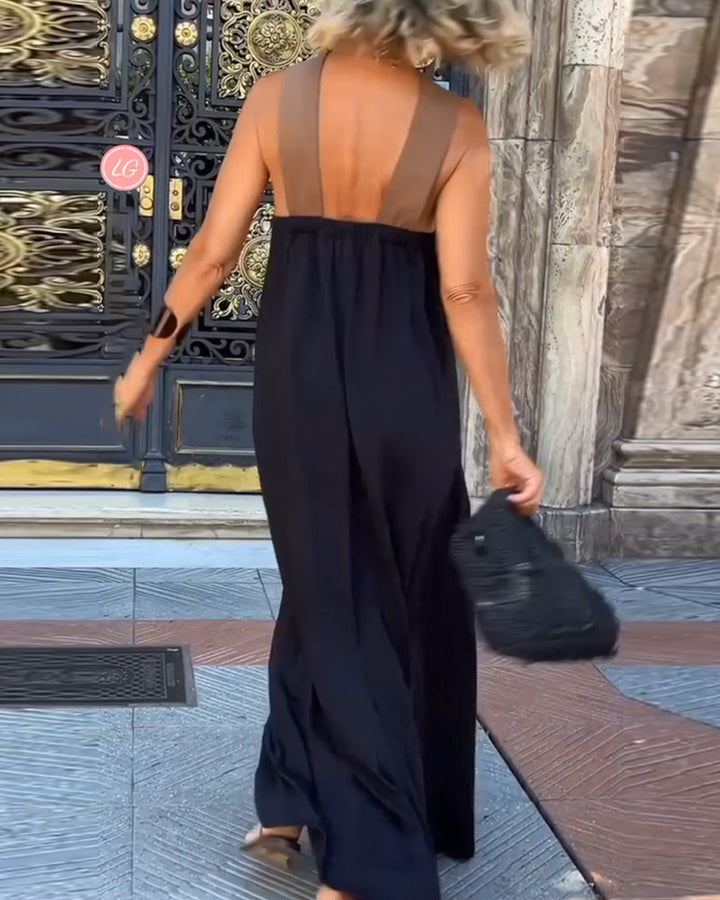 Aria - Classy Cross-Border Ankle-Length Dress