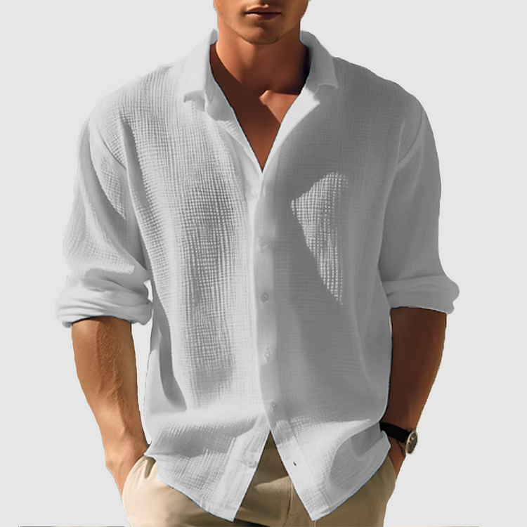 Men Casual Button-Down Men's Top | Jackson