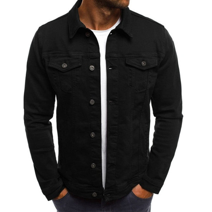 Men White Denim Jacket | Elias