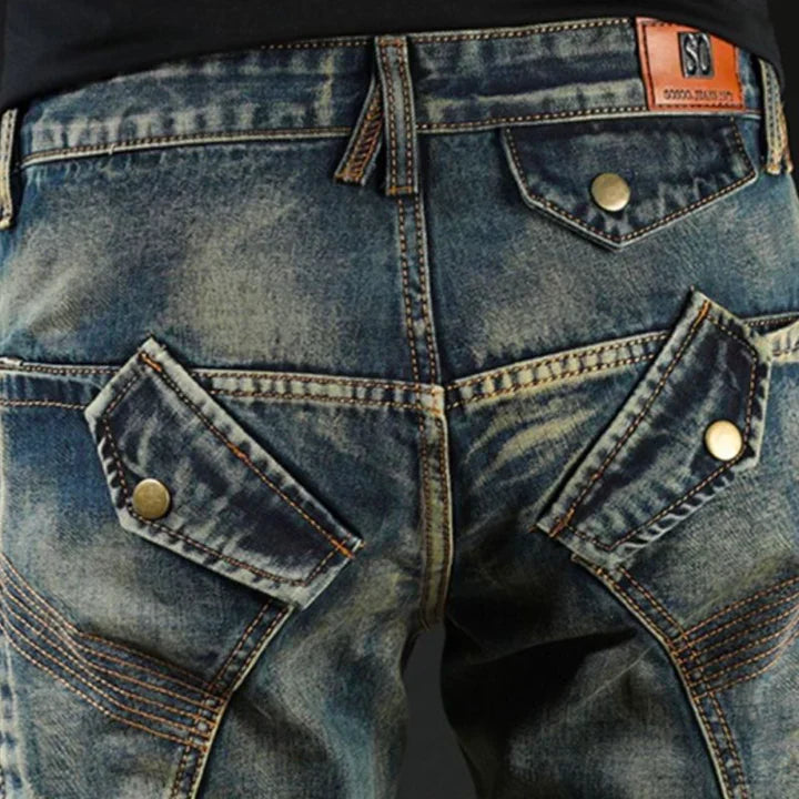 Men Vintage Denim Pants | Dako