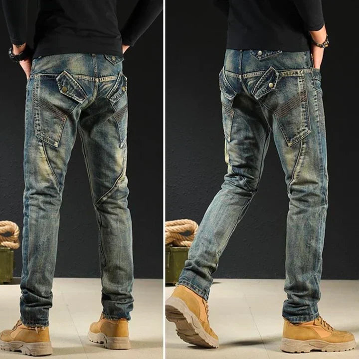 Men Vintage Denim Pants | Dako