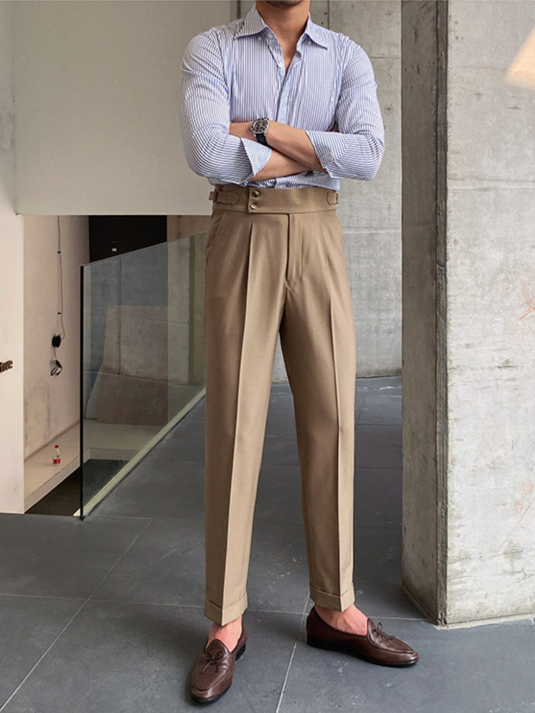 Men Gurkha Pleated Trousers | Gabino