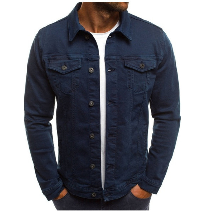 Men White Denim Jacket | Elias