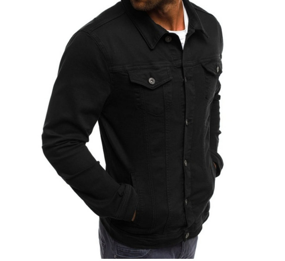 Men White Denim Jacket | Elias