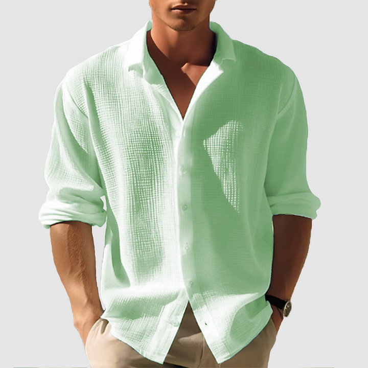 Men Casual Button-Down Men's Top | Jackson