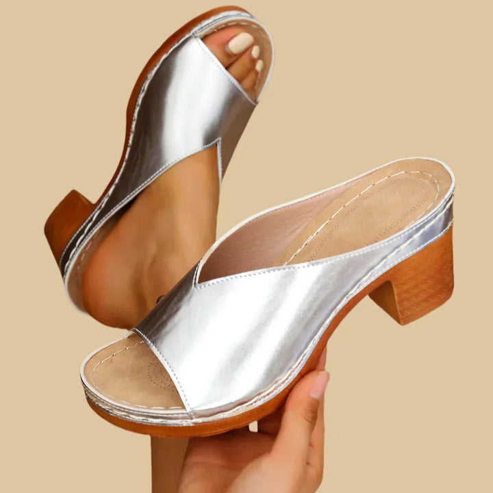 Sorina | Orthopedic Thick Heel Sandal