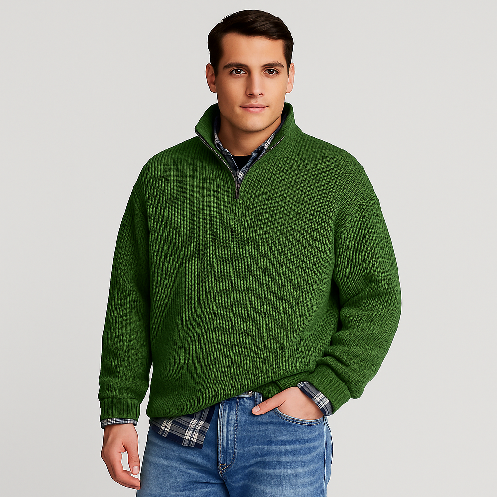 Men’s Classic Wool Blend Sweater | Asherick