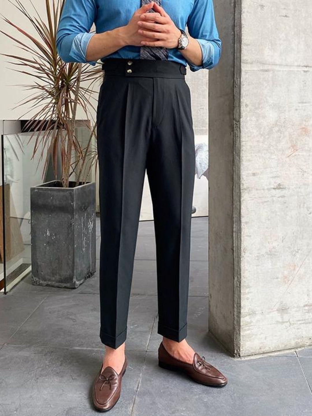 Men Gurkha Pleated Trousers | Gabino