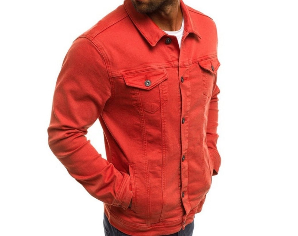 Men White Denim Jacket | Elias