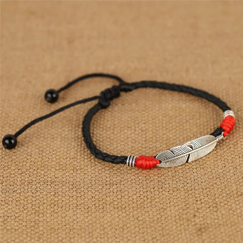 Men Leather Rope Anklet | Elion