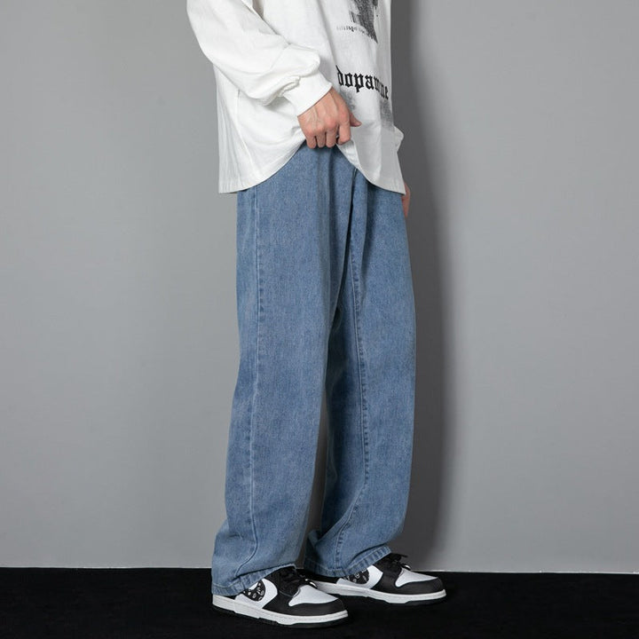 Men Wide Leg Denim Pants | Kael