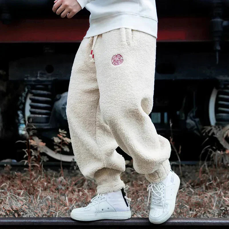 Men Sherpa Jogger Sweatpants | Lucian