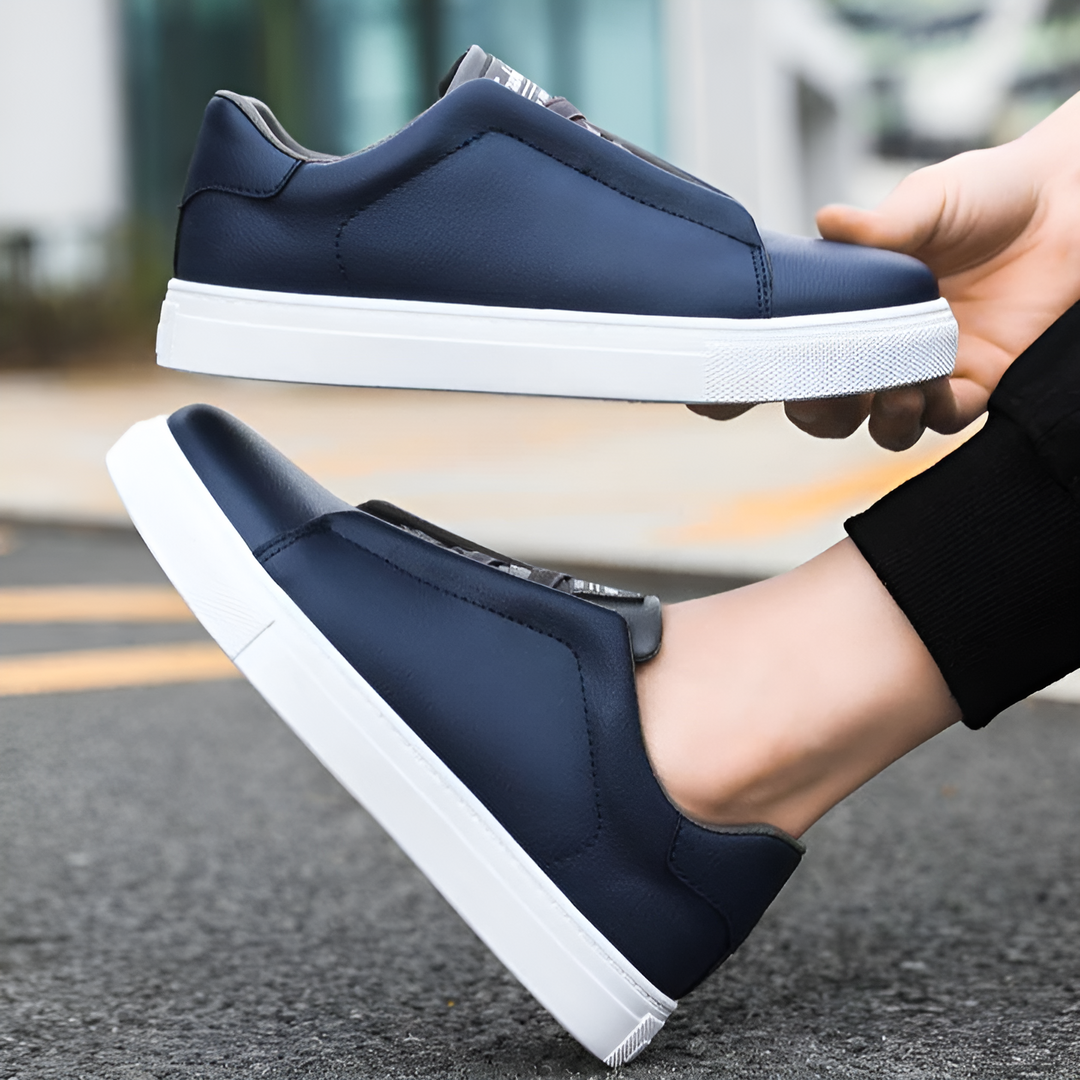 Men Classic Vegan Leather Trainers | Riven