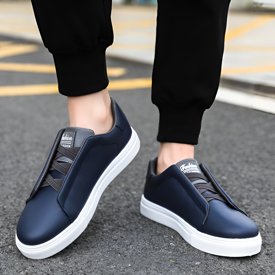 Men Classic Vegan Leather Trainers | Riven