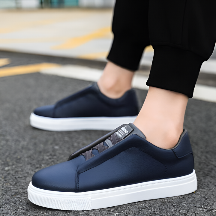 Men Classic Vegan Leather Trainers | Riven