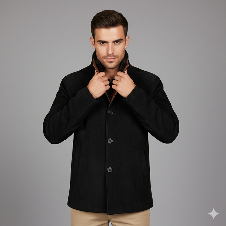 Men Vintage Suede Blazer | Nicholo