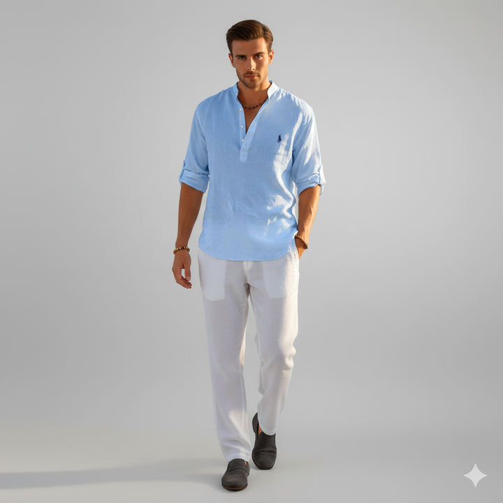Men's Casual Henley Shirt | Thomas