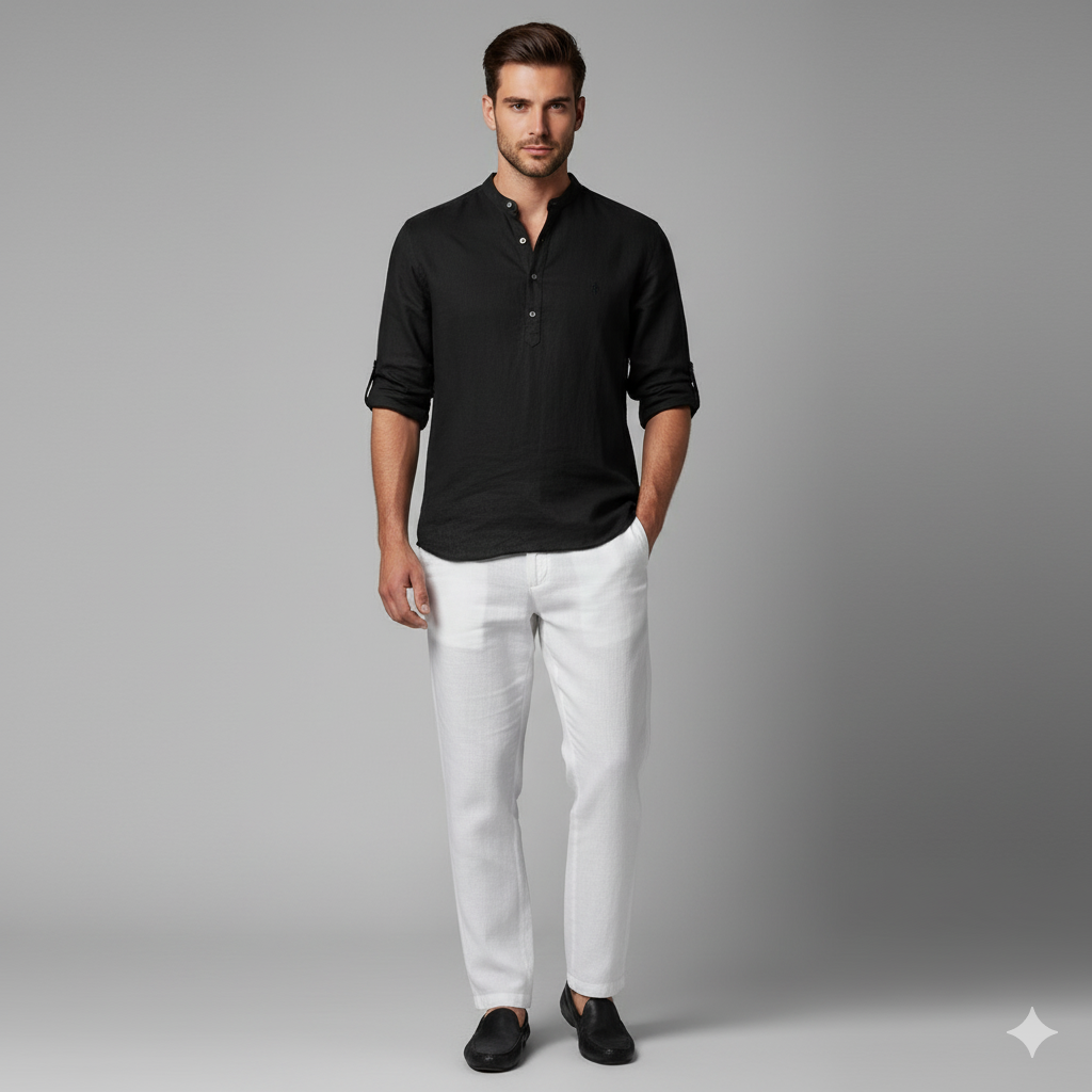 Men's Casual Henley Shirt | Thomas