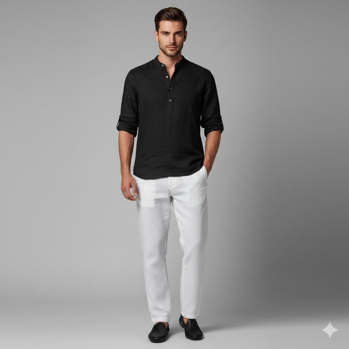 Men's Casual Henley Shirt | Thomas