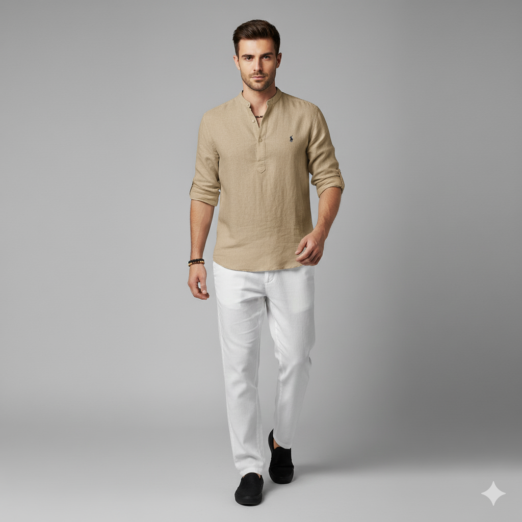Men's Casual Henley Shirt | Thomas
