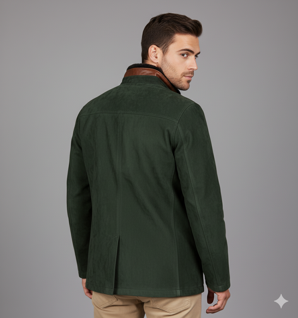 Men Vintage Suede Blazer | Nicholo