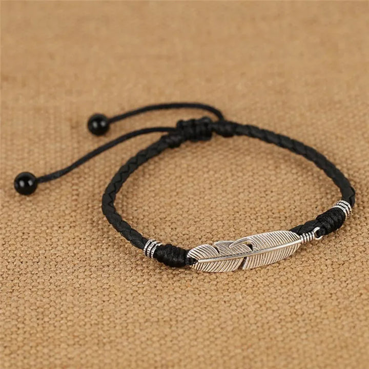 Men Leather Rope Anklet | Elion
