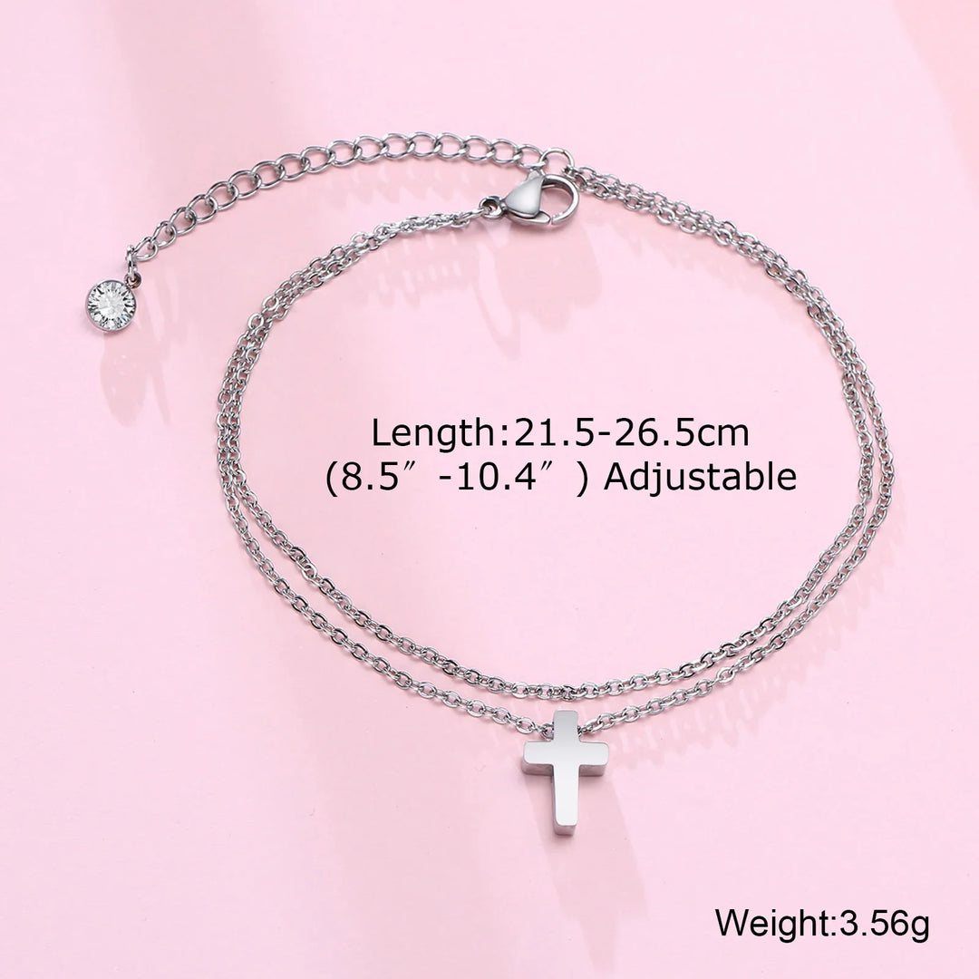 Unisex Figaro Chain Anklet | Soren