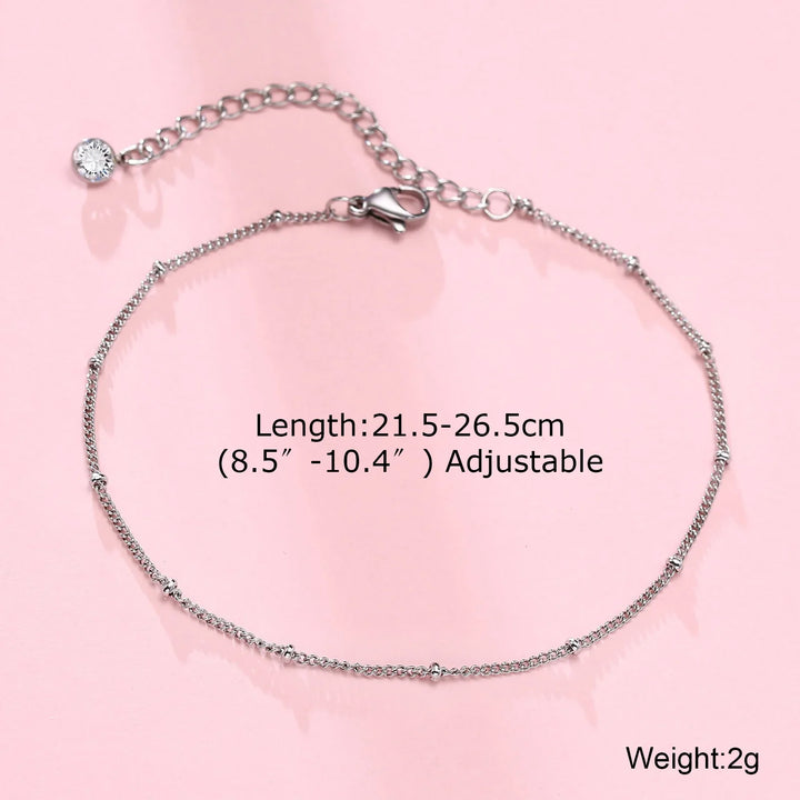 Unisex Figaro Chain Anklet | Soren