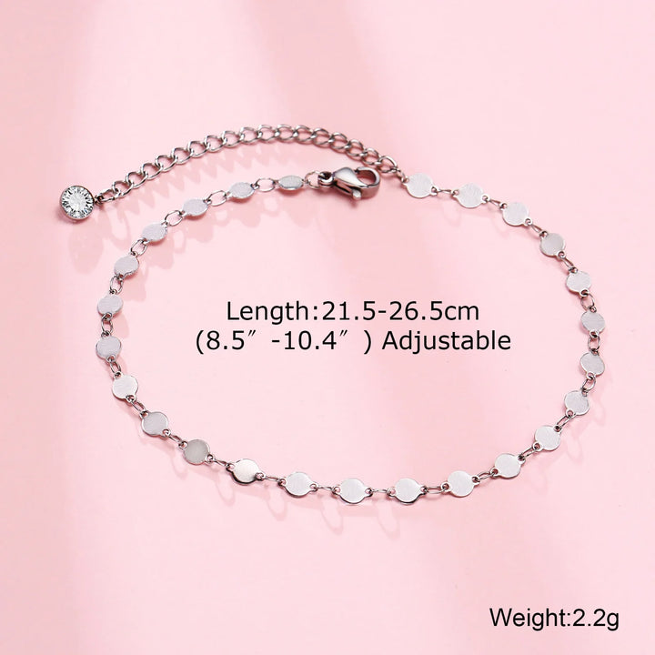 Unisex Figaro Chain Anklet | Soren