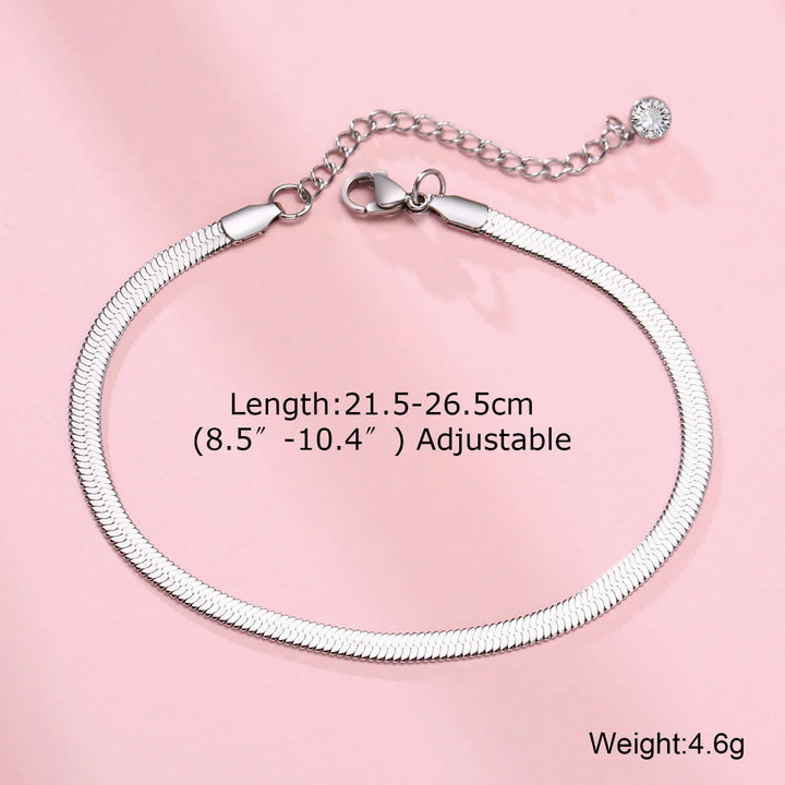 Unisex Figaro Chain Anklet | Soren