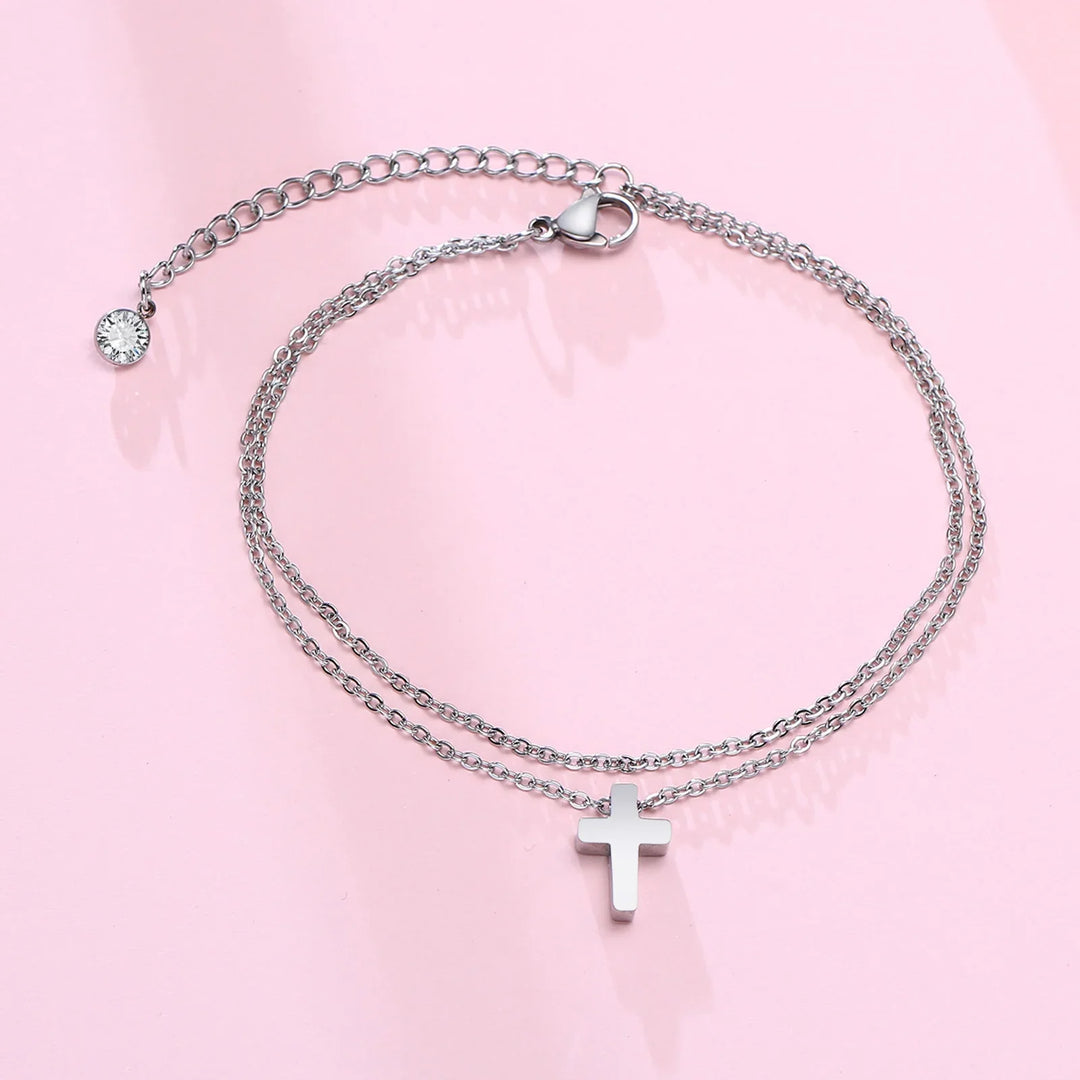 Unisex Figaro Chain Anklet | Soren