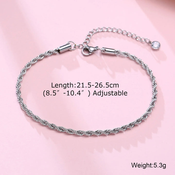 Unisex Figaro Chain Anklet | Soren