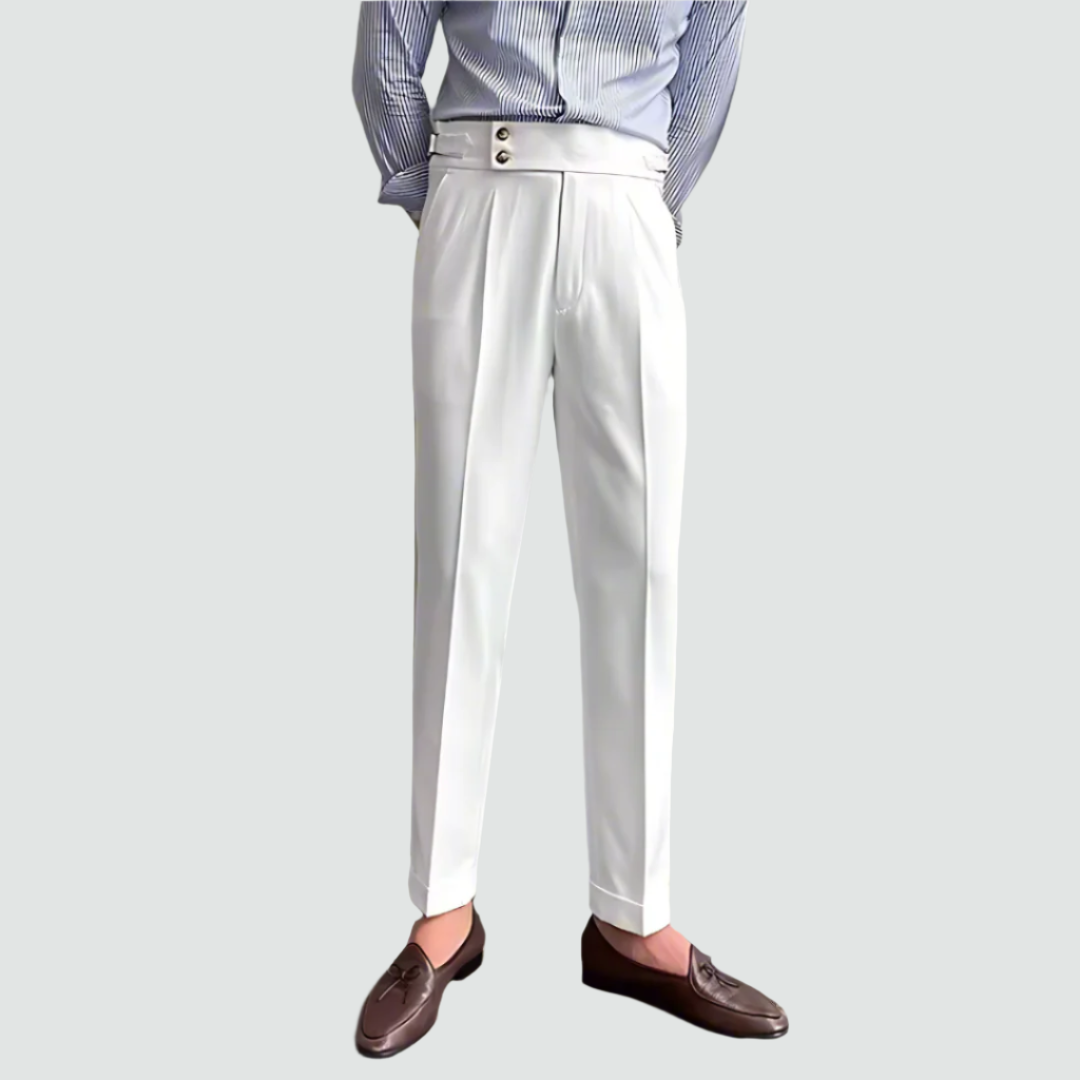 Men Double Button Suit Pants | Cedric