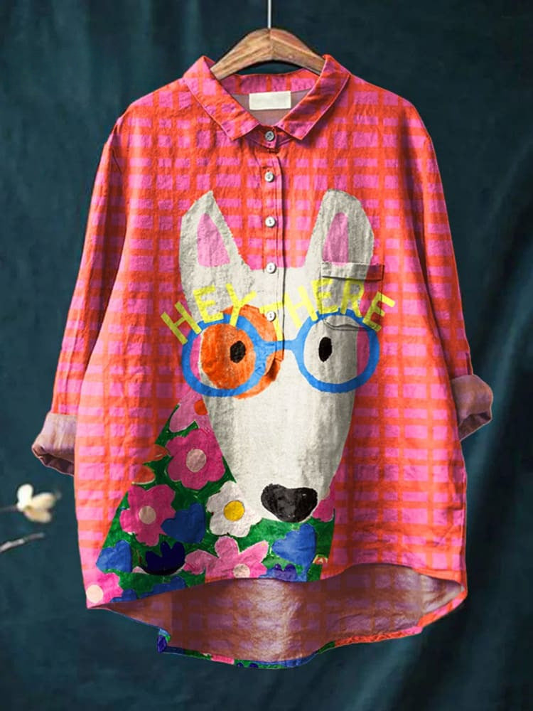 Amelia - Vintage-Inspired Dog Art Tee