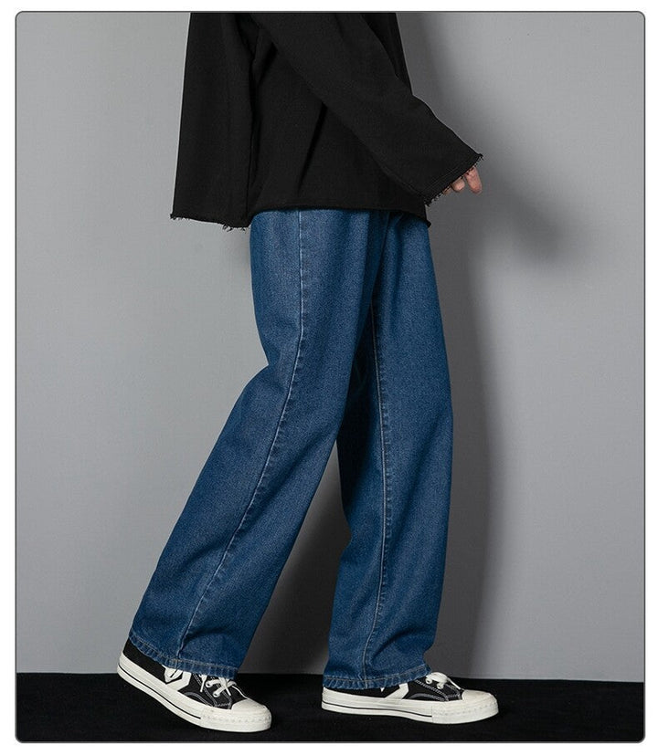 Men Wide Leg Denim Pants | Kael
